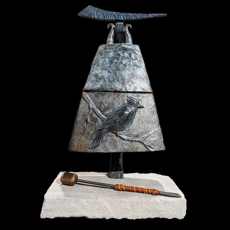 Sky bronze bell by Colorado artist James Moore
