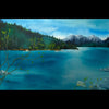 Spring Green original mountain landscape painting by artist Kay Stratman