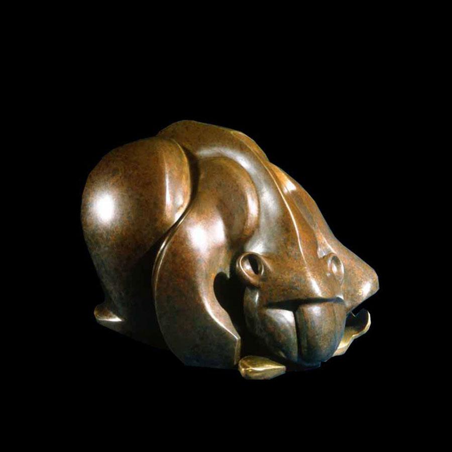 Tidbit bronze sculpture by artist Make Yale Harris