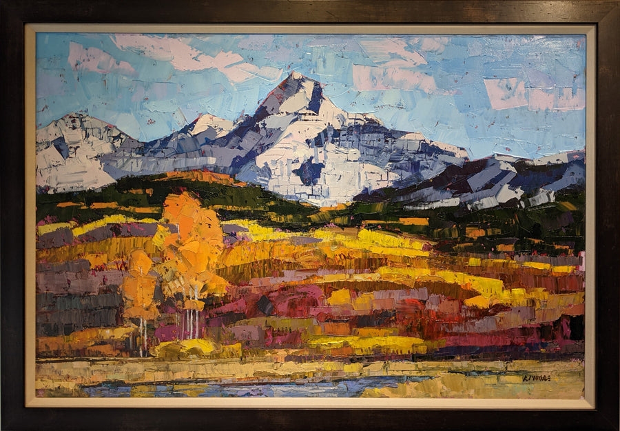 Todays Portion mountain landscape painting by artist robert moore